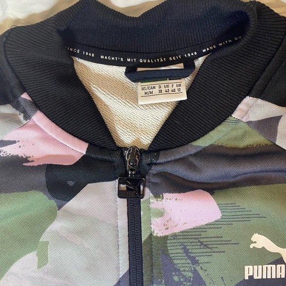 PUMA Classics Printed T7 Track Y2K Bomber Jacket Woman- Size M - Picture 2 of 13